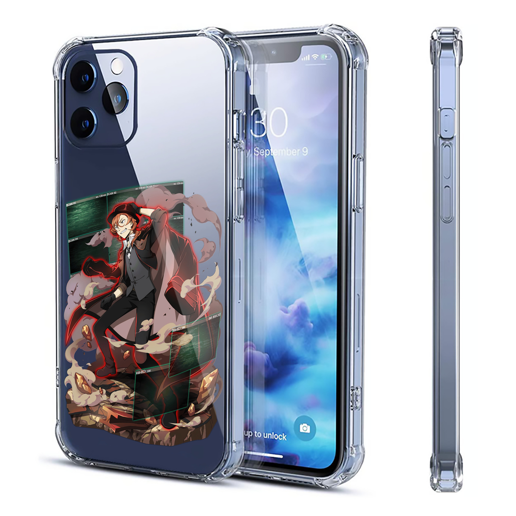 （画像用） 文豪ストレイドッグス Bungo Stray Dogs 【iPhone 12シリーズ対応】透明スマホケース（クリアソフトケース）